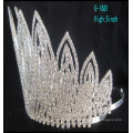 Fashion grand couronnes courtes couronnes personnalisées haute couronne couronne tiare